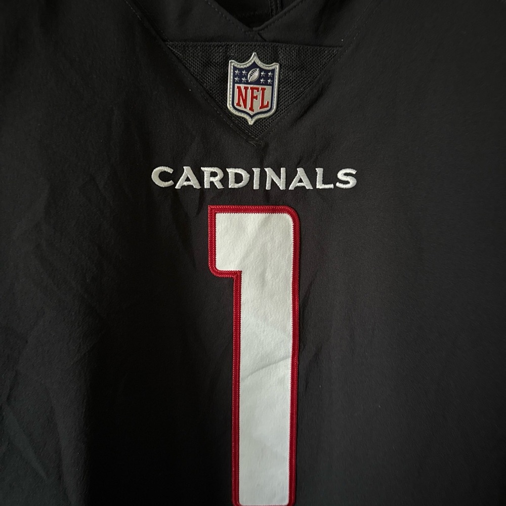 Men’s Nike Kyler Murray #1 Arizona Cardinals Vapor Elite Jersey Sz 48 - Black - Picture 2 of 6